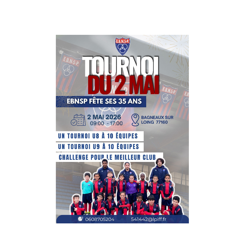 TOURNOIS des 1er & 2 MAI 2026
