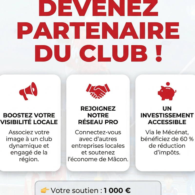 Rejoignez l'aventure des Renards : Devenez Partenaire du Volley Club Mâconnais !