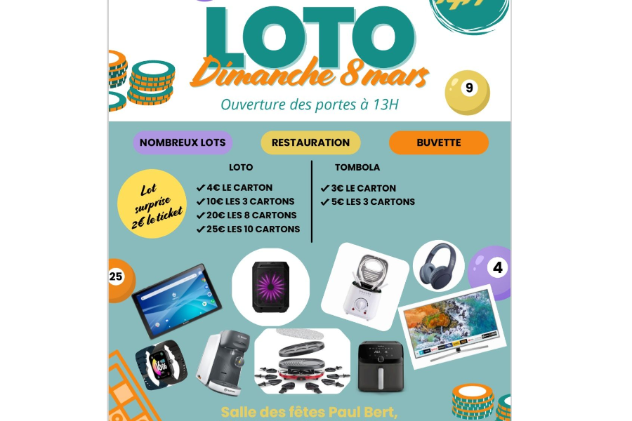Loto Club 8 mars 2026